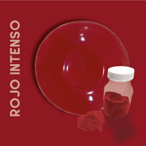 esmalte rojo para vidrio