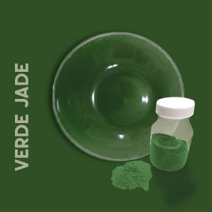 esmalte verde jade para vidrio